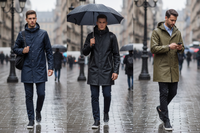 معاطف المطر للرجال